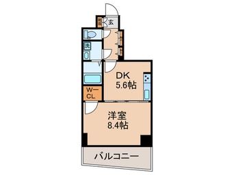 間取図 エスライズ京都河原町(505)