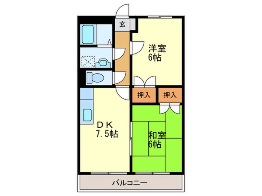 間取図 コスモハイツ