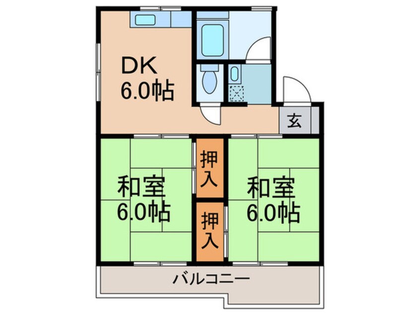 間取図 高塚コーポラス