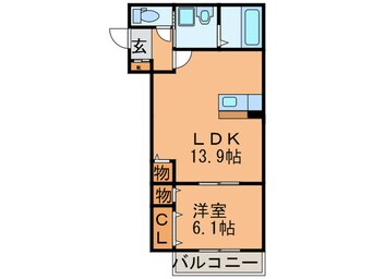 間取図 メイト北花田７号館