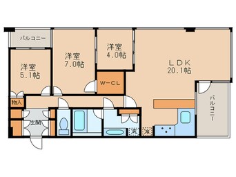 間取図 大阪ウエストゲートタワー(804)