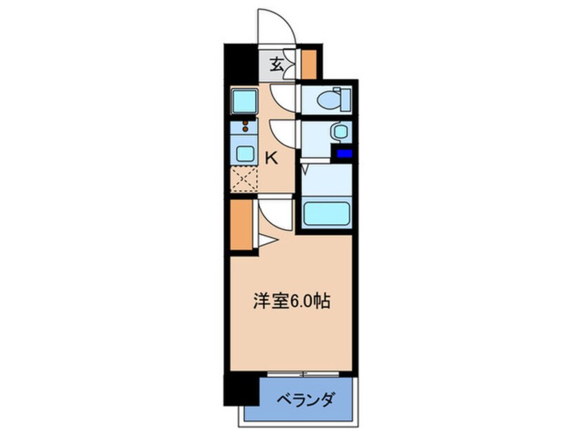 間取図 ﾌﾟﾚｻﾝｽ大阪天満リバーシア(906)