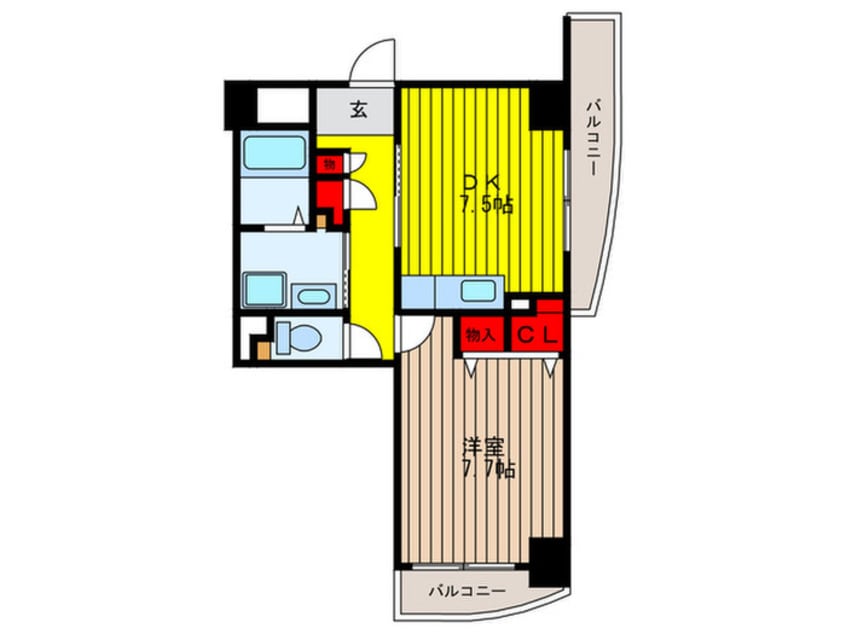 間取図 プルミエ－ル関目