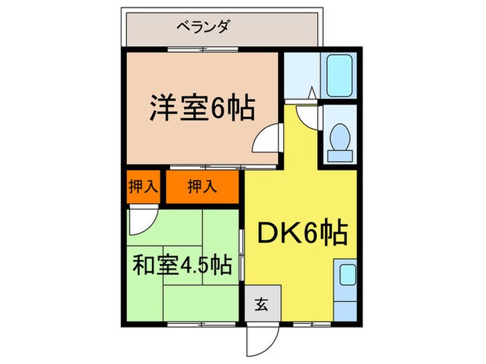 間取り図 グリーンハイツ山本A棟