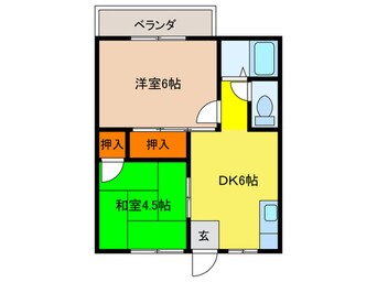 間取図 グリーンハイツ山本A棟