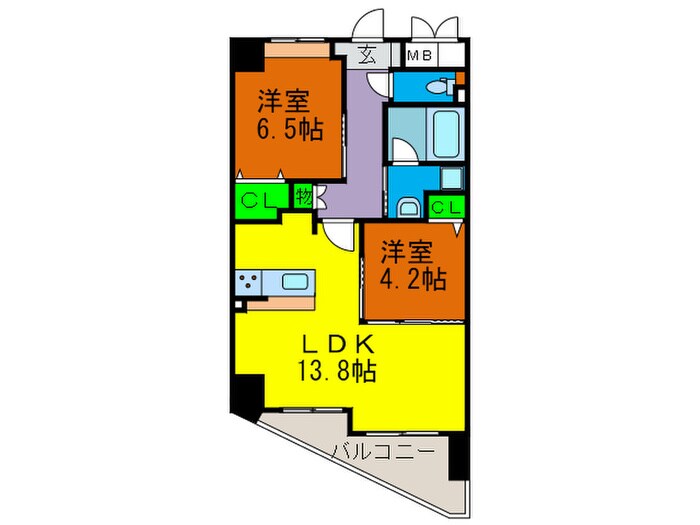 間取り図 シュワーブ三国ヶ丘
