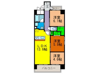 間取図 シュワーブ三国ヶ丘