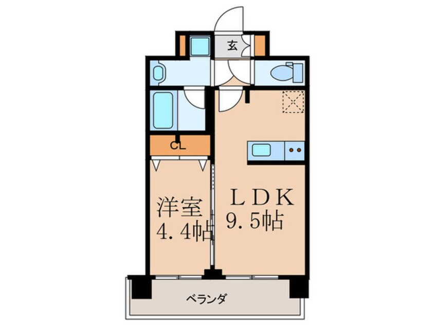 間取図 ﾌﾟﾚｻﾝｽ大阪天満リバーシア(1003)