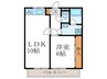 ﾚｼﾞﾃﾞﾝｽ了以苑 1LDKの間取り