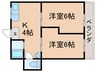 メゾンタンスイ 2Kの間取り