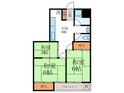 月ノ輪コーポの間取図
