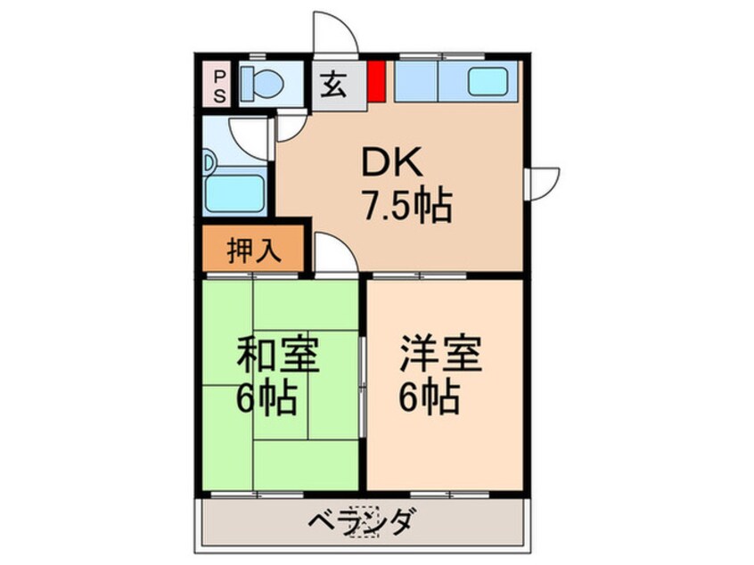 間取図 サンコ－ポⅠ