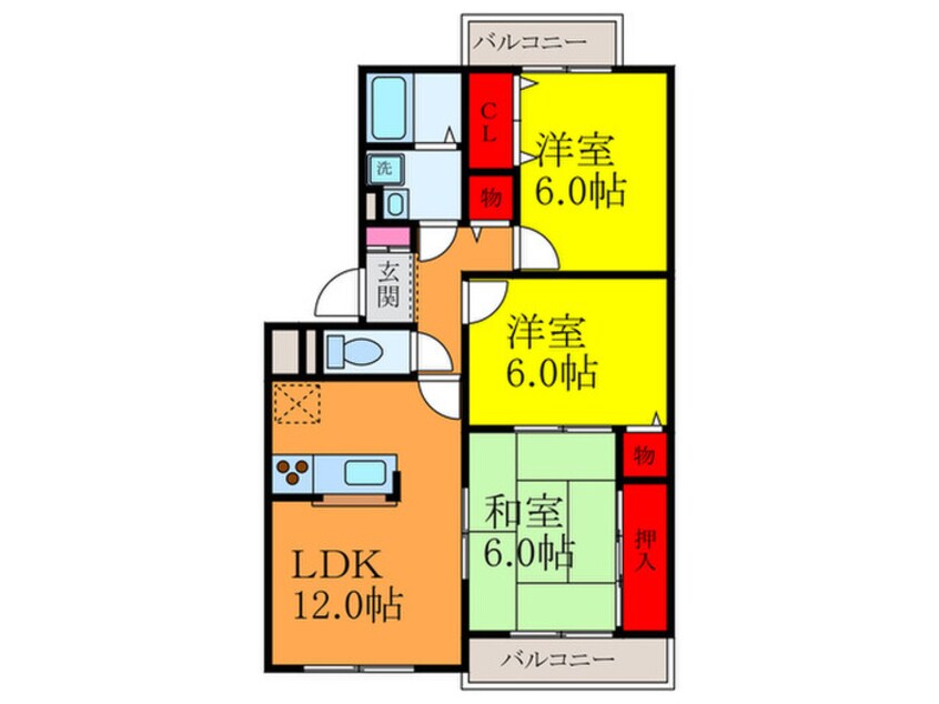 間取図 プチロワイヤル