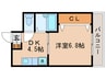 カーネルスタジオⅡ 1DKの間取り