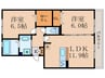 アルタ青地ビュー 2LDKの間取り