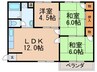 石津パノラマハイツＡ棟（202） 3LDKの間取り