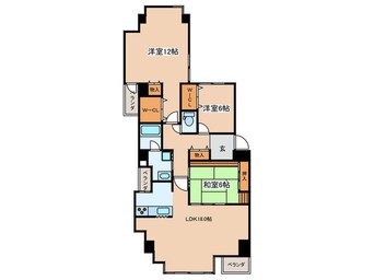 間取図 フロンティア天満