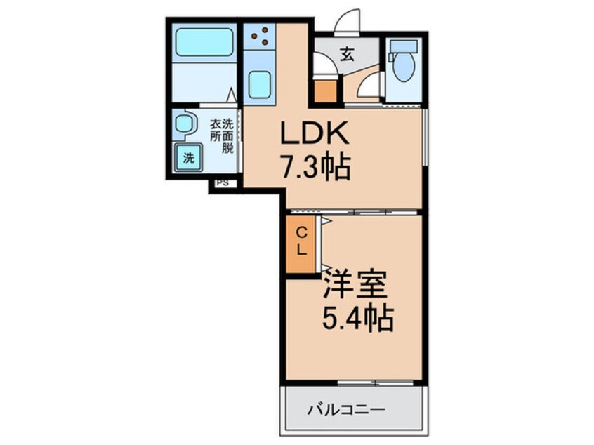 間取図 ラモーナ玉出東Ⅱ