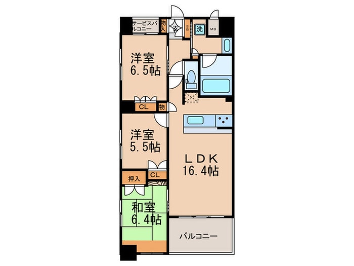 間取り図 ｸﾞﾗﾝﾚ･ｼﾞｪｲﾄﾞ京都河原町(405)