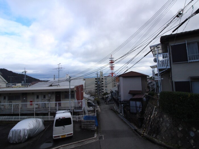 室内からの展望 ト－シンコ－ポ川西
