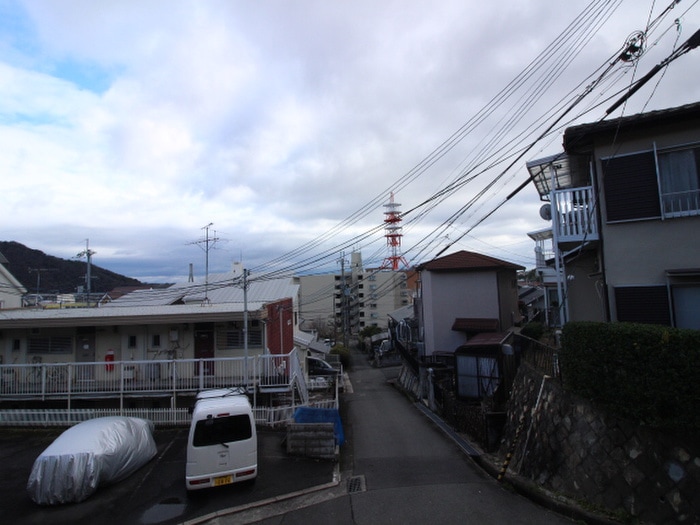 室内からの展望 ト－シンコ－ポ川西