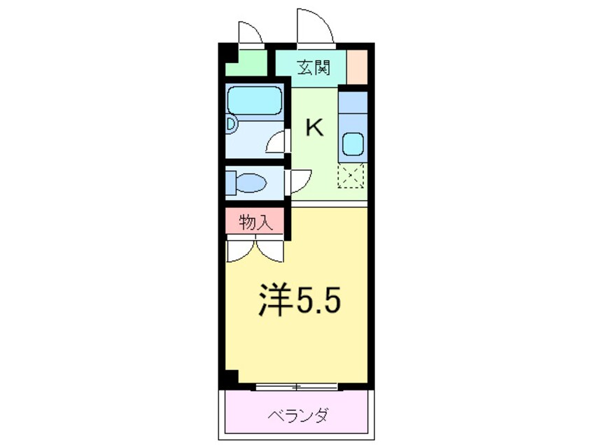 間取図 ファ－タイル甲南