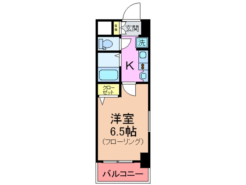 間取図 ｴｽﾃﾑｺ-ﾄ神戸西Ⅲﾌﾛﾝﾀ-ｼﾞｭ(805)