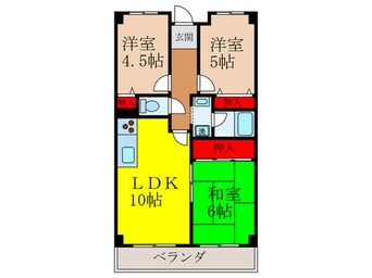 間取図 ﾗｲﾌｲﾝ水月