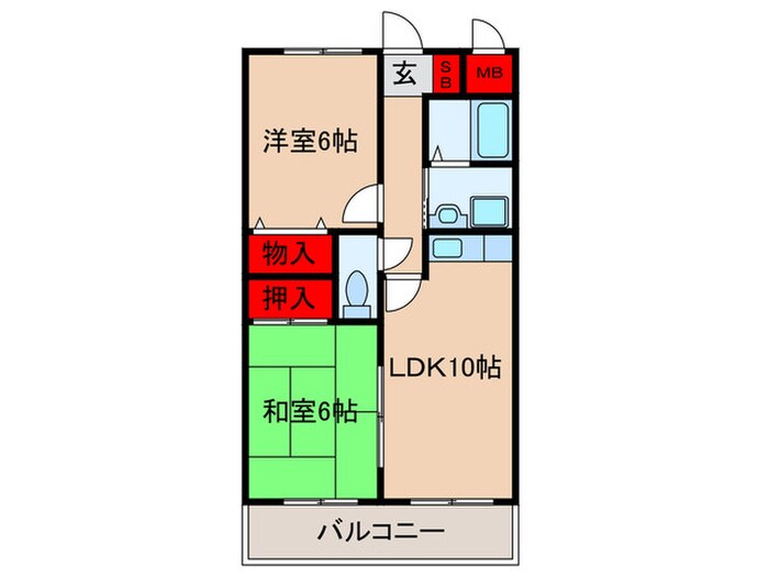 間取り図 カーサスミリア萩