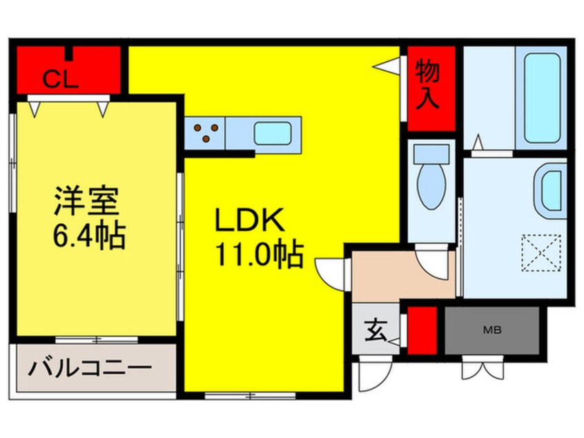 間取図 アルカンシエル　ヌーモ