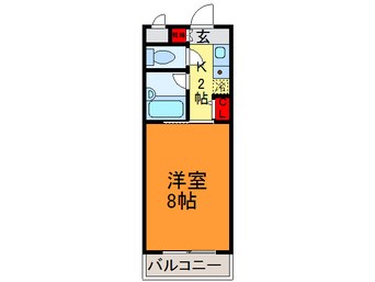 間取図 アベニュ－リップル長田Ⅱ
