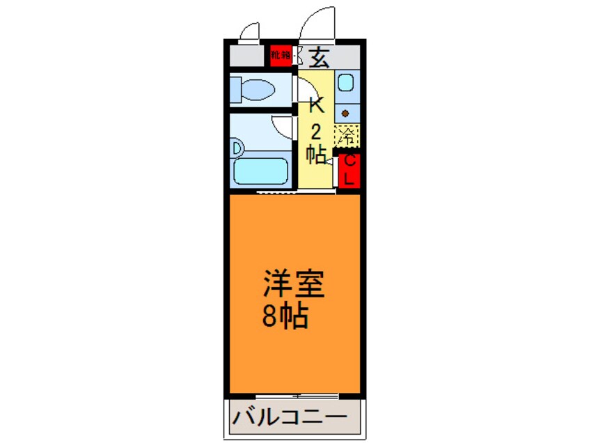 間取図 アベニュ－リップル長田Ⅱ