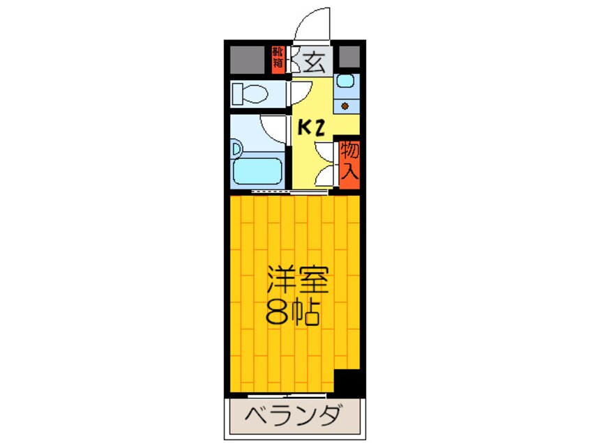 間取図 アベニュ－リップル長田Ⅱ