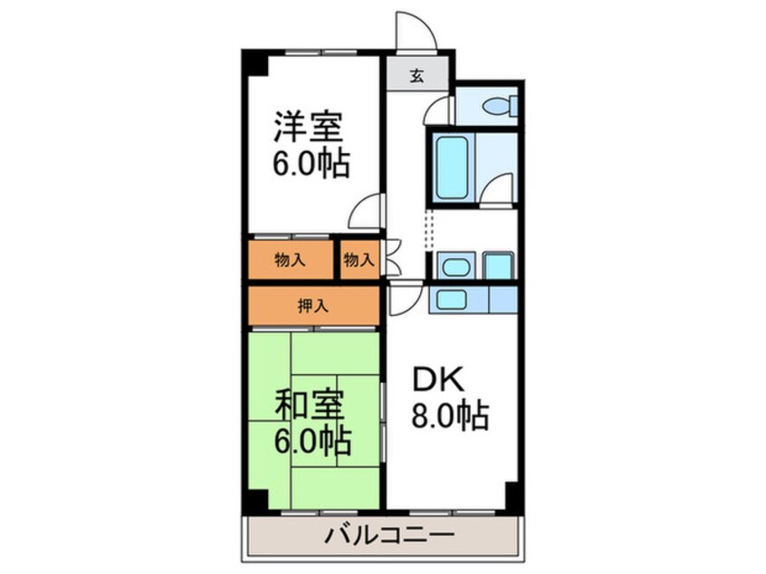 間取図 ラウレール・ヒラタ