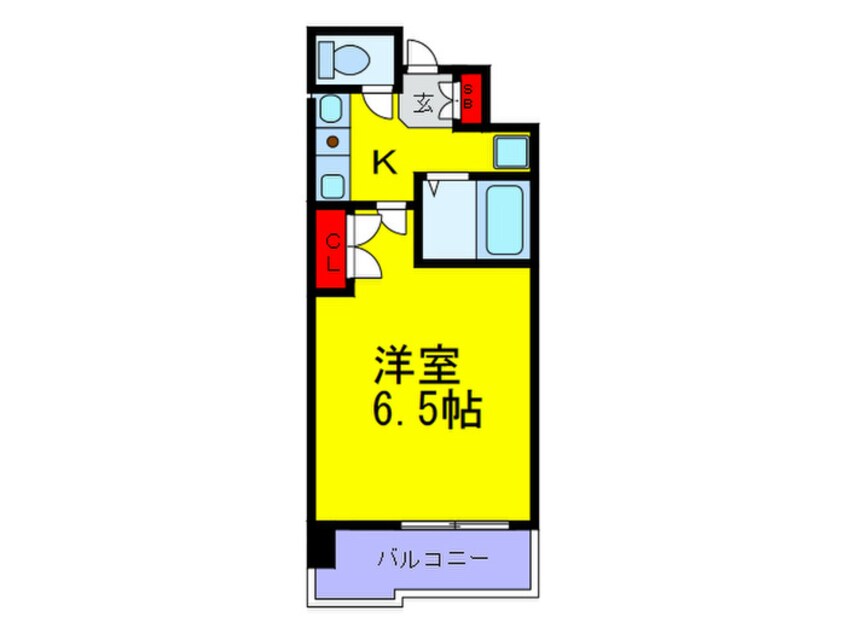 間取図 ﾗﾅｯﾌﾟｽｸｴｱ天満ﾌﾟﾗｲﾑ(708)