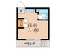 リバーサイド四ノ宮 1Rの間取り