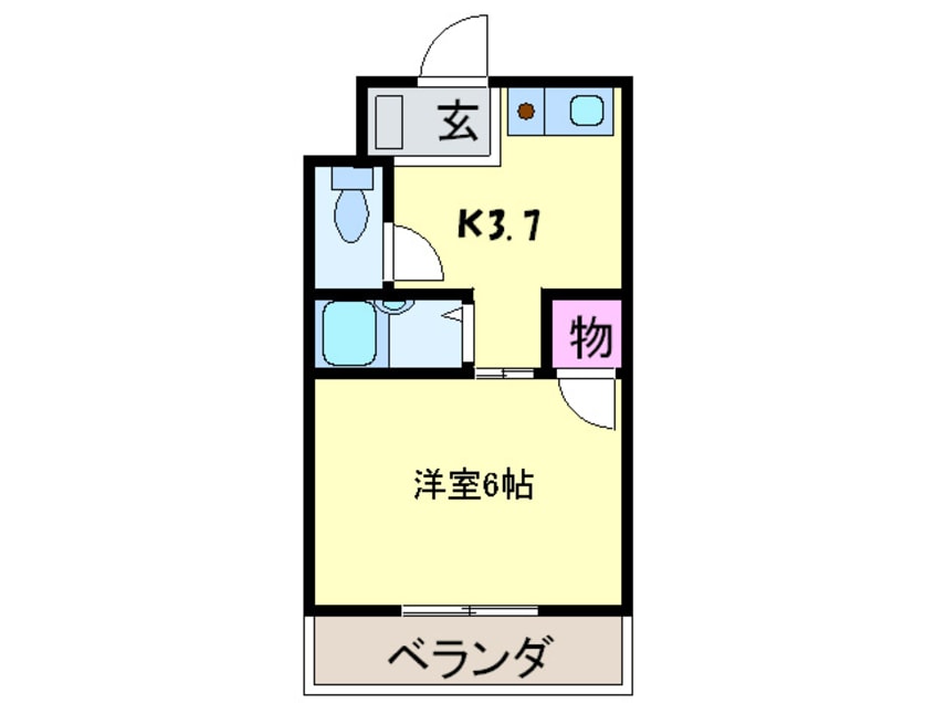 間取図 津之江パ－クハイツ２号館
