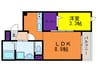 ルーエイズミ 1LDKの間取り