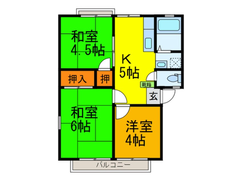 間取図 アーバン鷹野　西