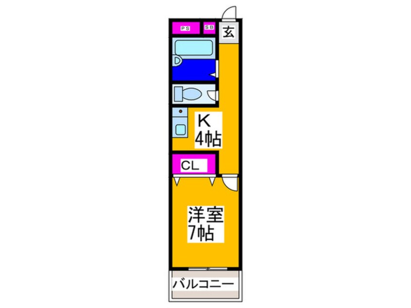 間取図 サンフレール浜寺