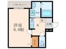 フジパレス大物駅北Ⅰ番館 1Kの間取り