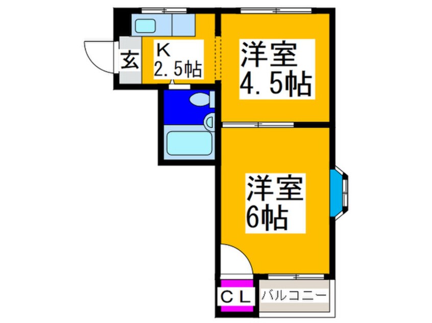 間取図 パ－クサイドフジⅠ