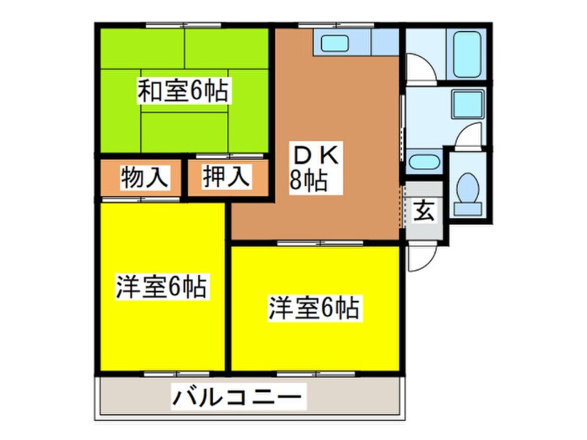 間取図 サンライズ茜