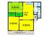 サンライズ茜 3DKの間取り