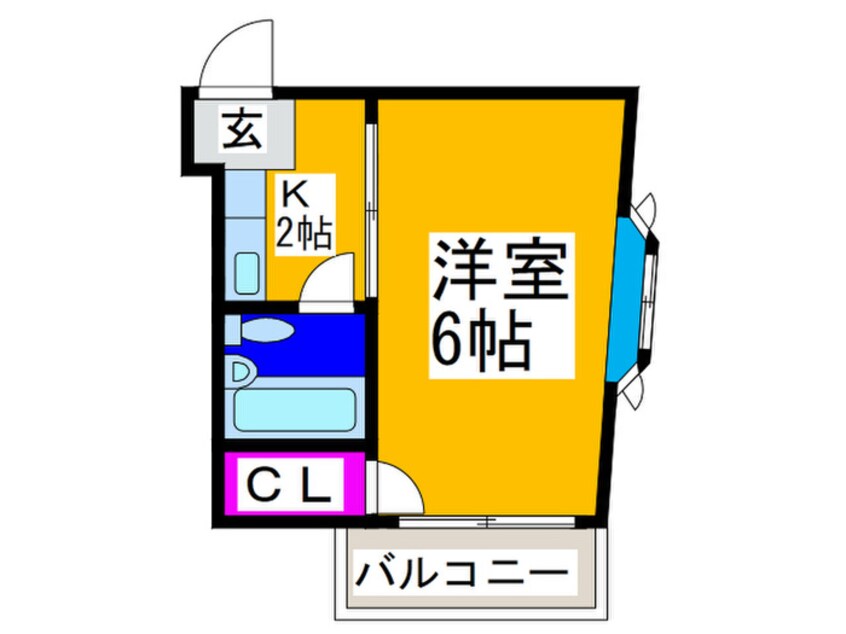 間取図 パ－クサイドフジⅡ