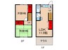 尾持ハイツ 2LDKの間取り