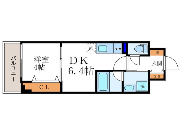 間取り図 ベラジオ雅び京都円町駅前(703)