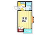 リバティ－中央 1Kの間取り