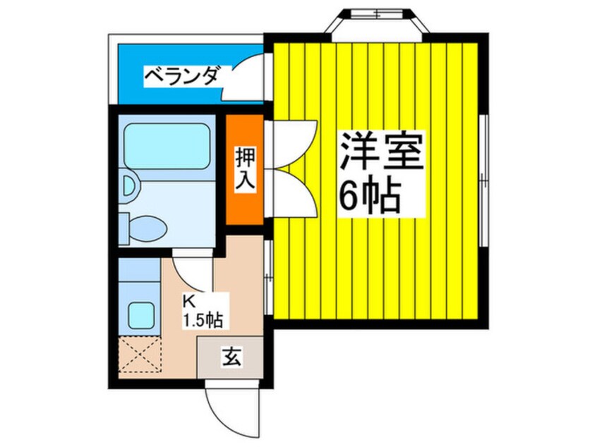 間取図 リバティ－中央