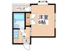 リバティ－中央 1Kの間取り